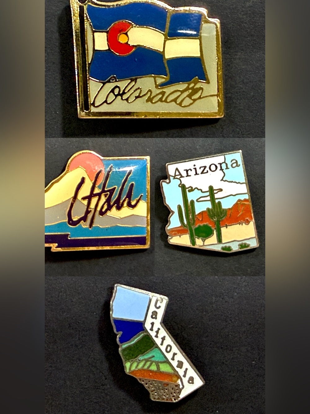 🔥Vintage State Pin Collection Set 🇺🇸✨